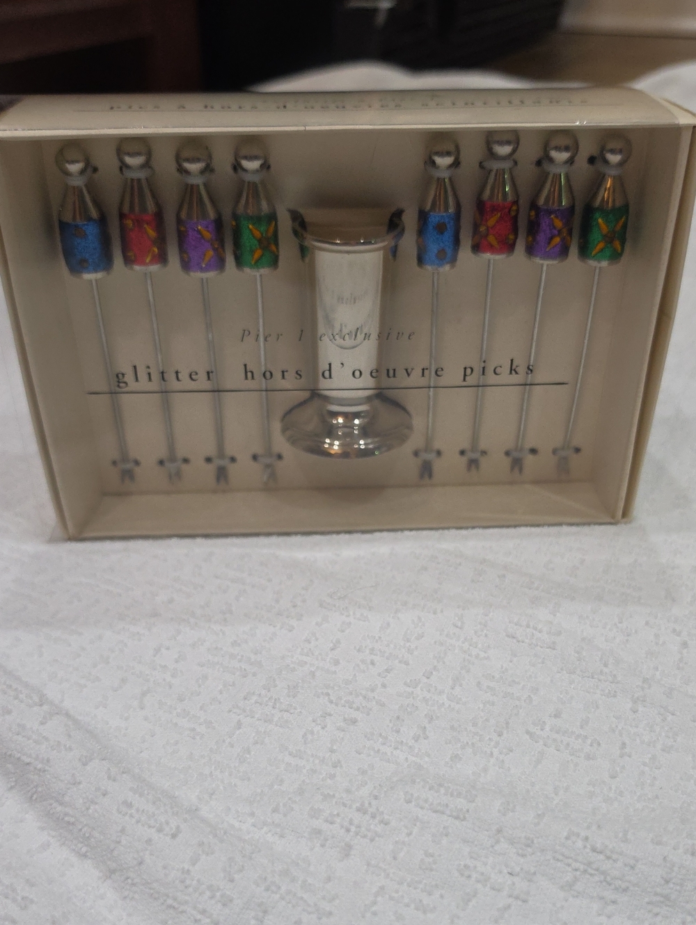 New PIER 1 EXCLUSIVE Glitter Hors D'oeuvre Picks